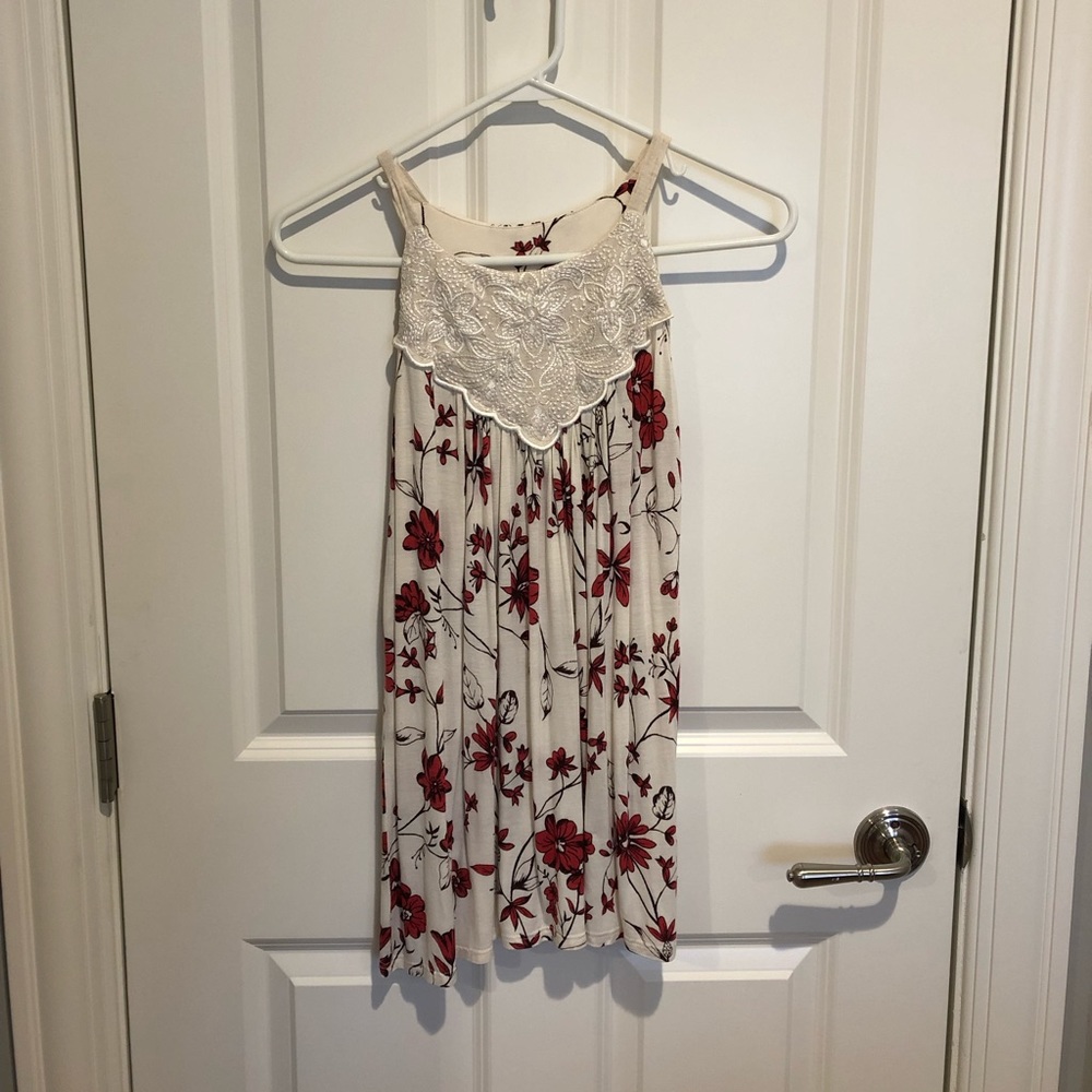 Anthropologie Embroidered tank top